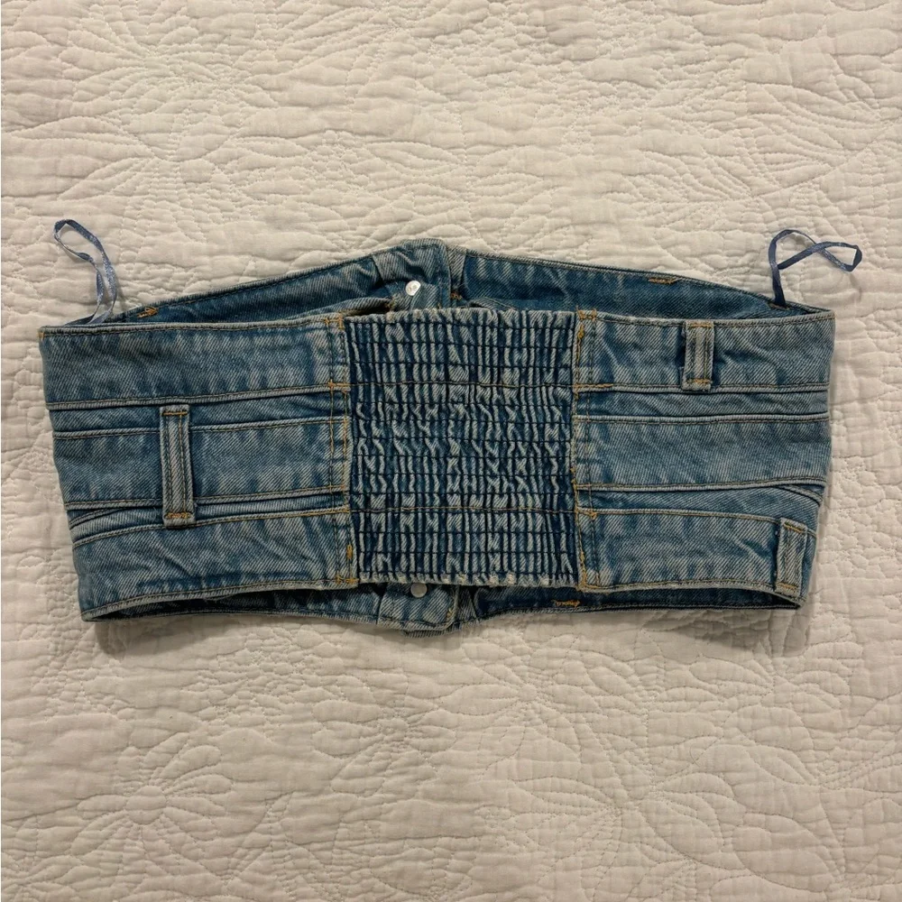 Zara Denim Top - Picture 2 of 2
